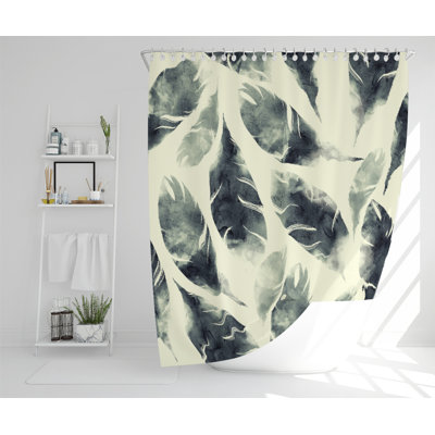 Brucie Polyester Shower Curtain Set