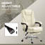 Siège pivotant et chaises de bureau réglables en polyester beige, 10,4 x 11,1 x 18,4 po, avec télécommande et siège inclinable