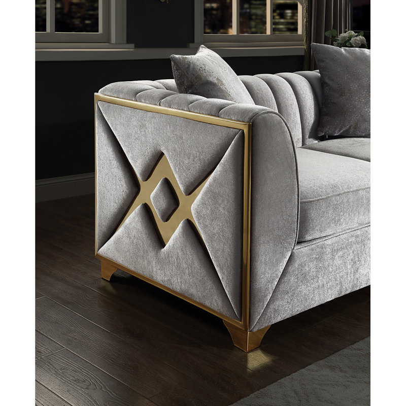 Causeuse Velence, Argent
