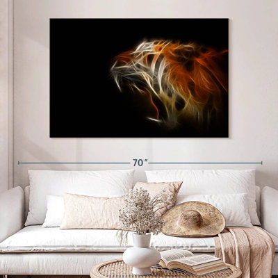 Brampt Abstract Tiger Flames