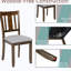 De 4 chaises de salle à manger en bois de noyer - rembourrées pour une expérience confortable - 4 sièges de style élégant
