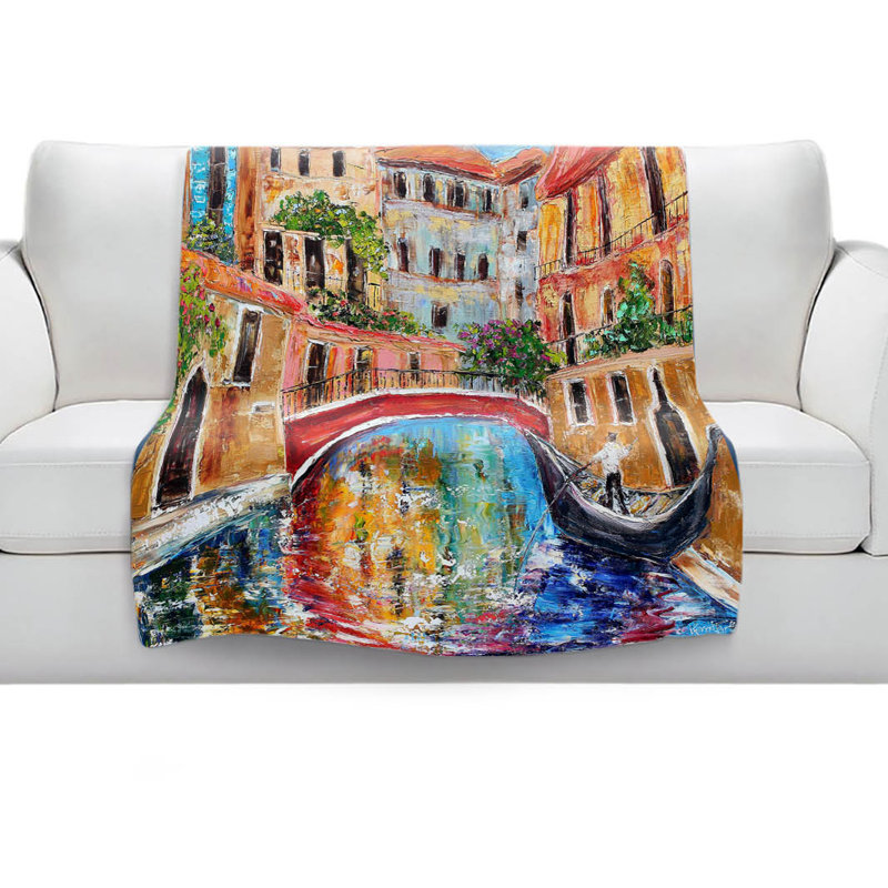 Couverture sherpa douce venice magic ii, l 68 po x L 80 po