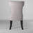 Manchester Upholstered Side Chairs, Light Grey/Black
