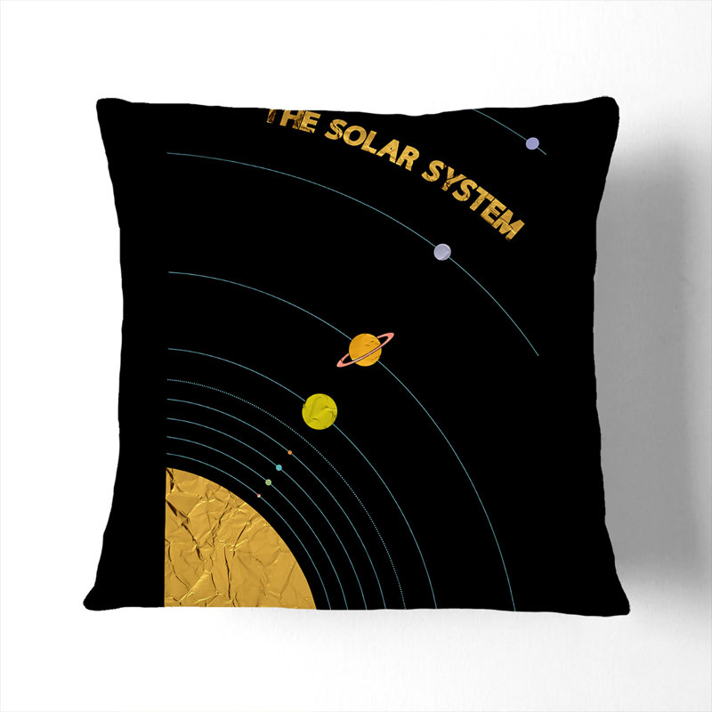The Solar System Scatter Cushion, 40cm H x 40cm W x 15cm D