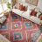 Machine Washable Non Slip Western Area Rugs for Living Room Bedroom Dining Room-79259667-100121726