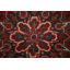 Tapis floral rouge 10 x 13