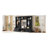 4-In-1 Detachable Hall Tree With Storage And 7 Hooks, Multiple Functions Hallway Coat Rack With Storage Drawers And Cabinet, Black Shoe Bench For Entryway Hallway-1810284580