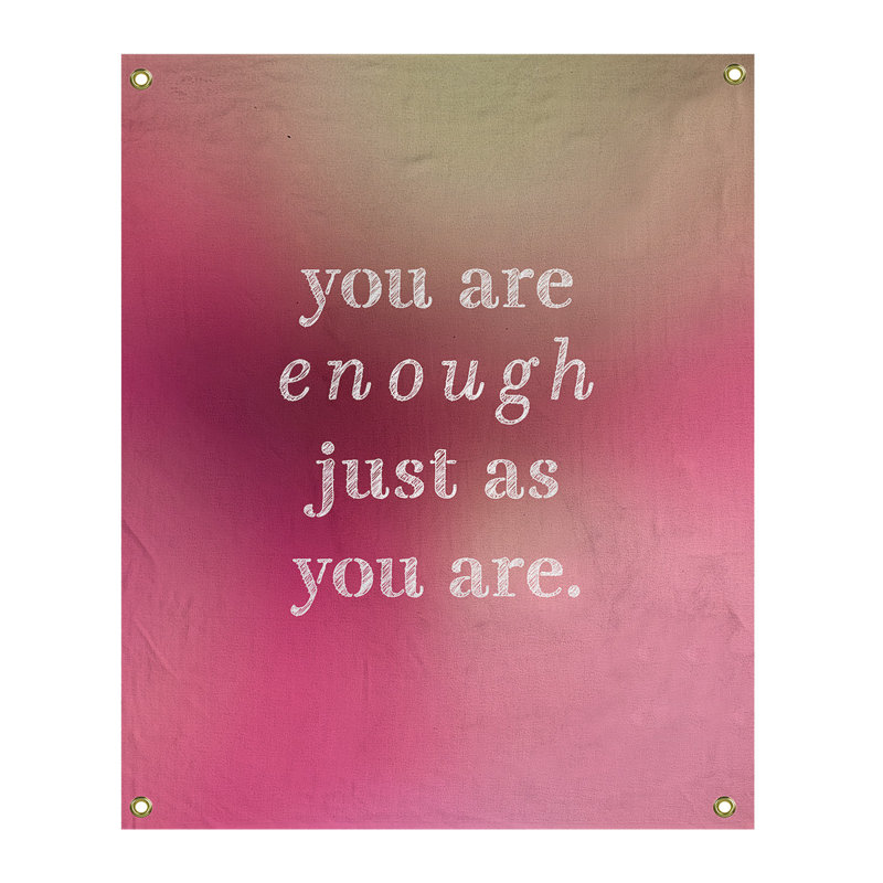 En polyester, vous êtes assez tapisserie quot, H 80 po x l 59 po, Lueur rose