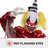 Wiggles the Animatronic Twisting, Talking Clown Greeter with Folding Door Hook for Scary  Decoration