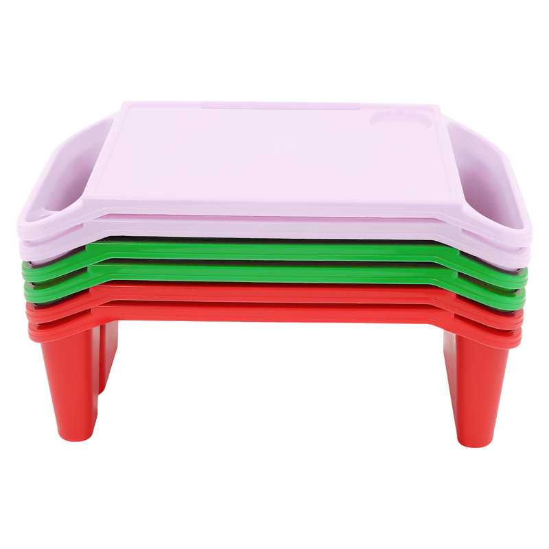 Plateau de bureau pour enfant 6 pièces Alexanderia, Rouge, vert, pourpre