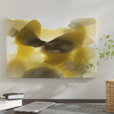 «Free form Gold on White», reproduction sur toile