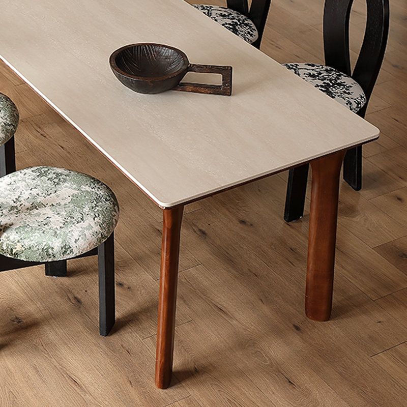 Table de roche rétro minimaliste durable, H 29,52 po x L 62,99 po x l 31,49 po