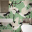Green Herons Chinoiserie Wallpaper White