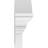 24"W x 7"H x 2-1/2"P Segment Arch W/ Flankers Sunburst Architectural Grade PVC Pediment-41863531