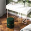 Amberella Round Storage Stool, Vanity Ottoman, Padded Seat-389388556