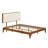 Modern Platform Bed Featuring Upholstered Headboard
