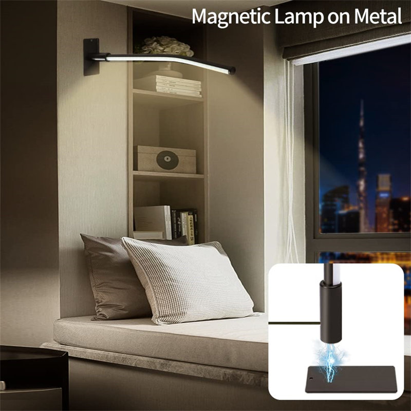 Azfar Bedside Lamp,Touch Control LED Table Lamp,Dimmable Desk Light 3 Light Colors 9 Brightness, Creative Stylish Minimalist Design Bedside Reading Lamp For Bedroom, Bedside, Home