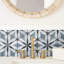 Cassis Hex Flower 8-5/8 In. X 9-7/8 In. Porcelain Vintage Wall & Floor Tile