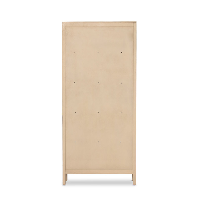 Caprice Tall Cabinet, Natural Mango/Light Brown
