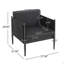 Chaise club d'extérieur 2 pièces