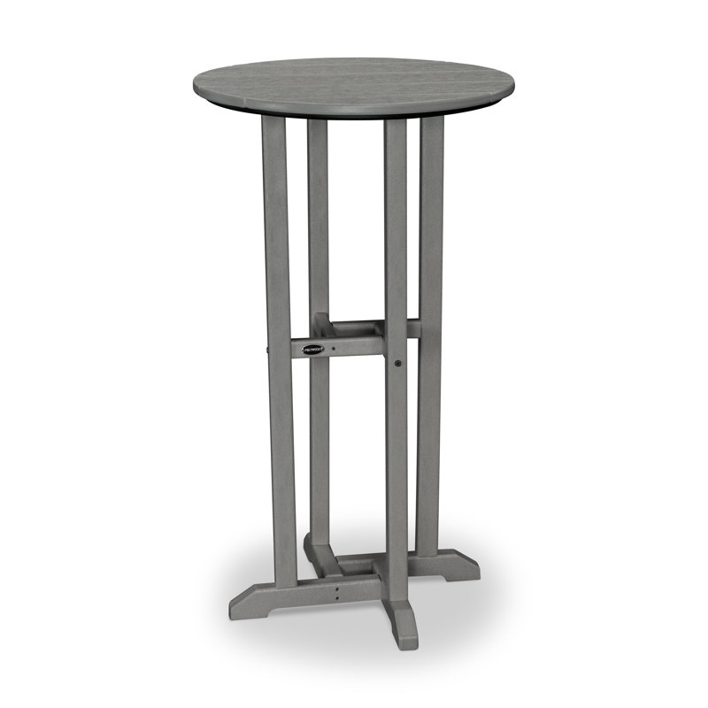Table bistro POLYWOOD 24 po, Gris ardoise, H 42 po x l 24 po x L 24 po