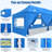 10x30 Pop Up Canopy Tent with 8 Sidewalls,Wave Eave Heavy Duty Canopy Tent -109708380