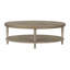 Table basse ovale avec tablette-1291023098