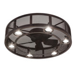 Paloma Golpe Flush Mount Ceiling Fan
