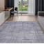 Tapis noir en laine noué à la main de conception unique 2000 pi 5 pi 1 po x 7 pi 8 po Oliver-Lee