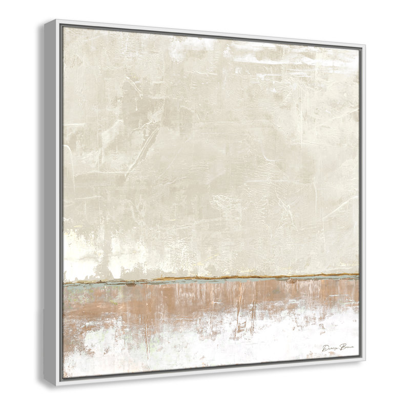 Better Days 2 - Impression sur toile avec cadre flottant, Blanc, H 31,5 po x l 31,5 po