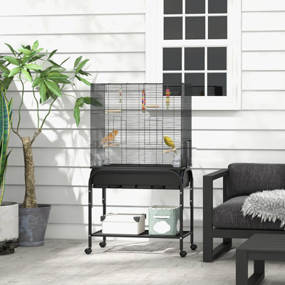 Darrey 51.2" Plastic Flight Cage with Wheels