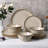 Hand thrown 12 Piece Stoneware Dinnerware Sets-Service For 4-956414268