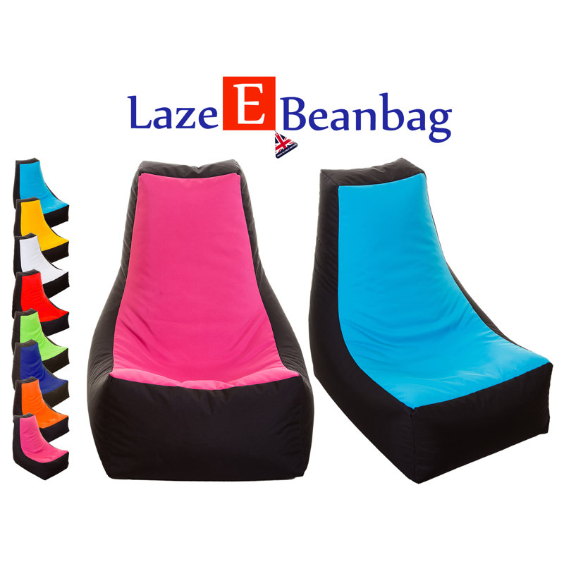 Polyester Outdoor Friendly Refillable Bean Bag Lounger, Pink