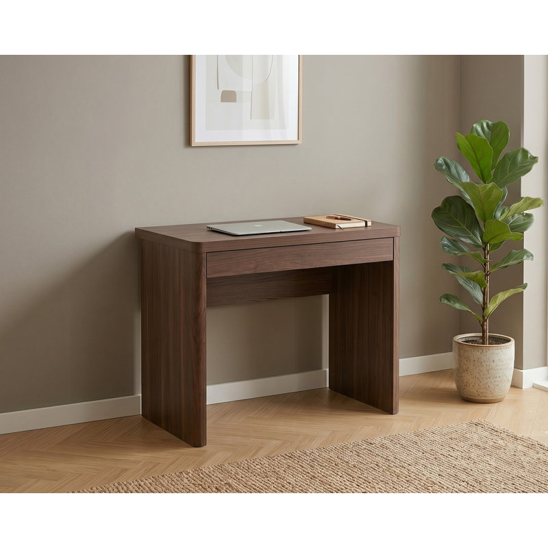 Libre 31,1" Writing Desk with Drawer , Walnut