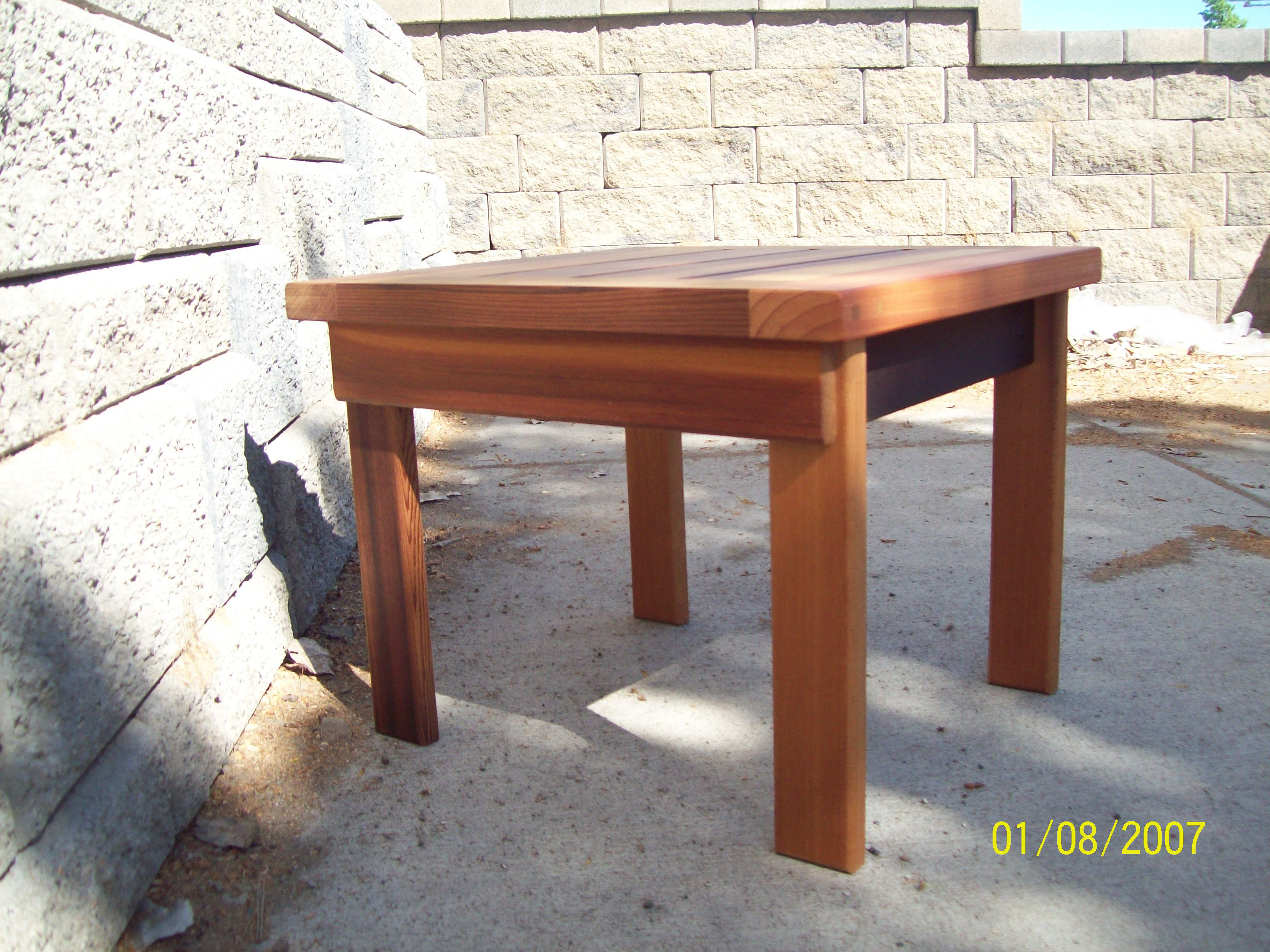 Highland Dunes Cargo Cedar Outdoor Side Table Wayfair