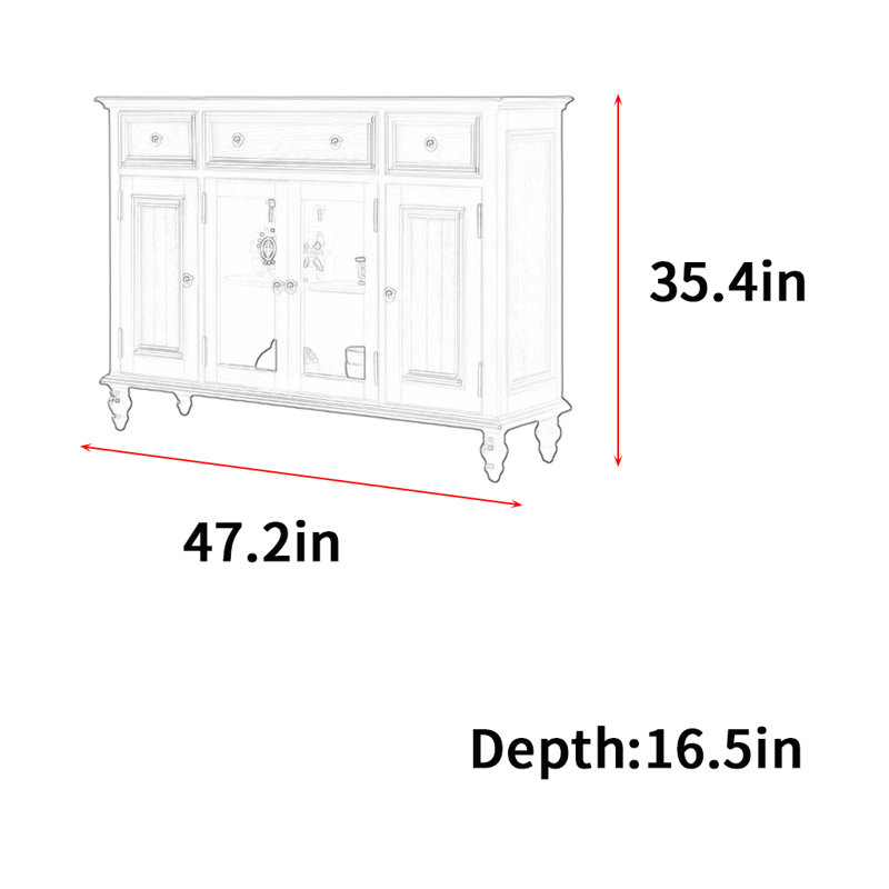 Pamala, 35.4" H x 47.2" W x 16.5" D