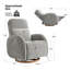 Fauteuil inclinable, oscillant et électrique 32,25 po Barrau Cuddle avec appui-tête et soutien lombaire-108808811