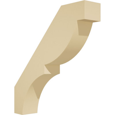 3"W x 16"D x 16"H Valencia Signature Urethane Knee Brace, Primed Tan