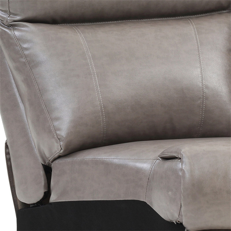 Coin G763B-W, Similicuir gris
