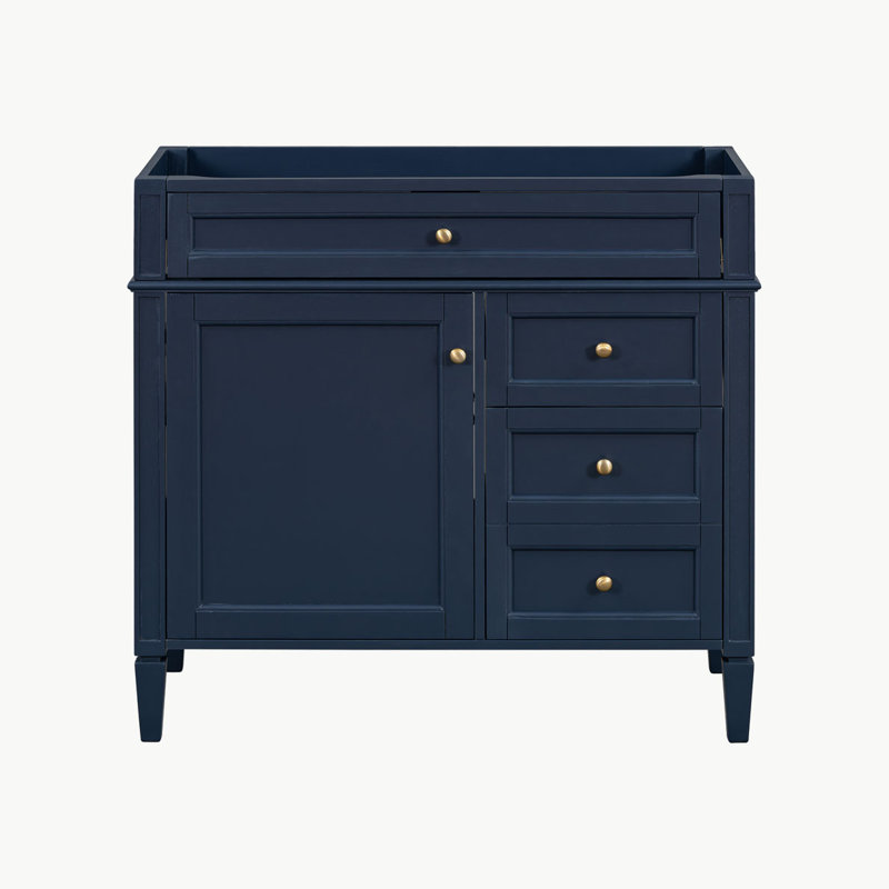 36'' Bathroom Vanity without Top Sink, Blue