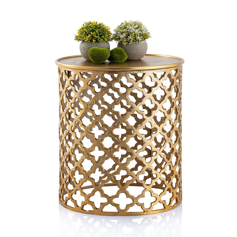 Evyl End Table, Gold