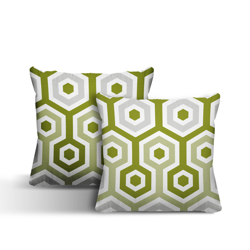  Coussin intérieur / extérieur, L 17 po x H 17 po, Chartreuse