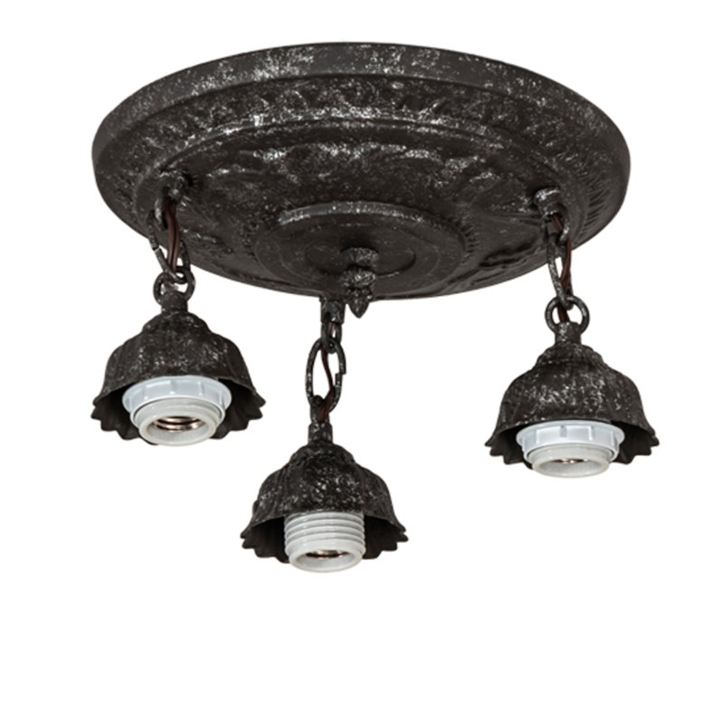 Summer Wheat 3 - Light Semi Flush Mount