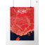 Kobe City Map - No Frame Print-1920525718