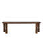 Meuble télé moderne en bois massif de couleur noyer, 55,1 po x 15,7 po x 15,7 po | Fabrication 100% bois massif, vernis ultra mat résistant aux rayons UV et à l'eau | Démonté pour un transport facile, design élégant et durable-396065036