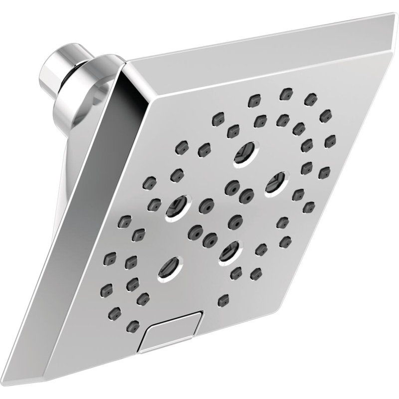 Pomme de douche réglable avec technologie H2Okinetic, Chrome Lumicoat