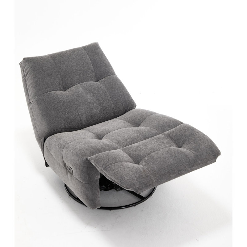 Fauteuil inclinable et pivotant l 32,3 po, Gris