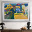 Murnau, maisons à Obanglet-Wassily Kandinsky, reproduction encadrée avec passe-partout et verre - 1908-525879552-525879613-525879796