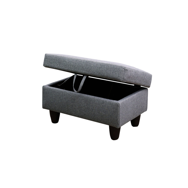 Banc de rangement rabattable, Gris foncé