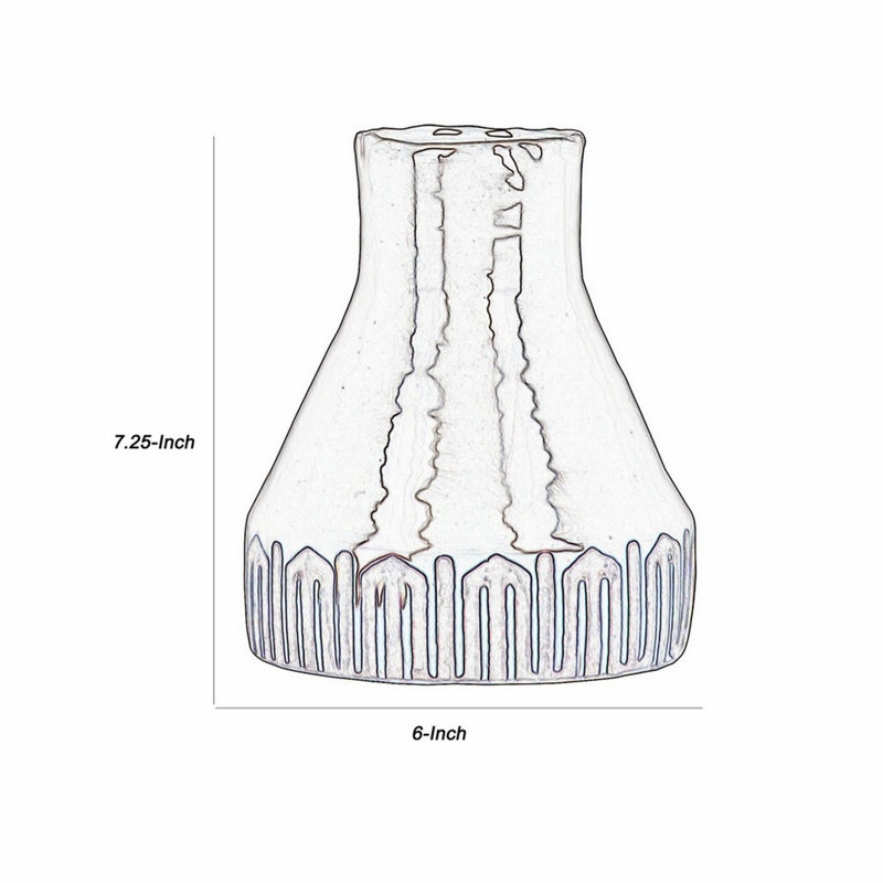Vase de table en ciment rond Kylan